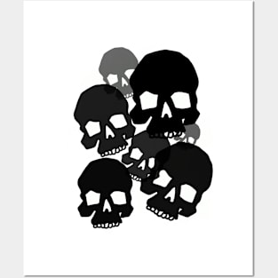 Mono skulls Posters and Art